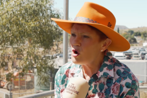 You gotta be Kidman! Hanson sports custom Gina Rinehart hat You gotta be Kidman! Hanson sports custom Gina Rinehart hat