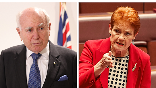 John Howard and Pauline Hanson.