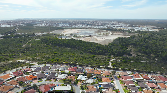 Tamala Park opened in 1991. Pictured, the facility and landfill seen from the bordering suburb of Kinross (City of Joondalup).