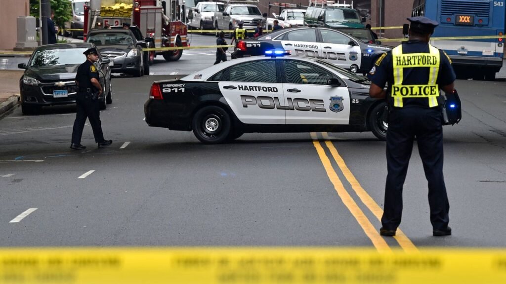 Connecticut police officers shot, suspect killed after attempted arrest sparks hectic chase Connecticut police officers shot, suspect killed after attempted arrest sparks hectic chase