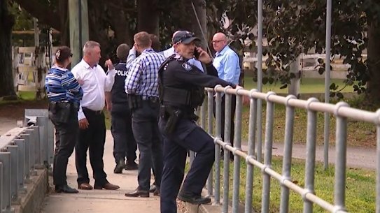 There was a heavy police presence in Brookfield on Thursday.