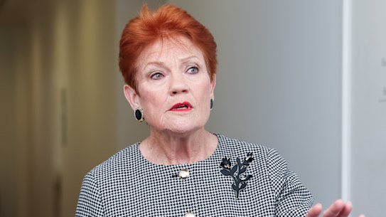 One Nation leader Pauline Hanson.