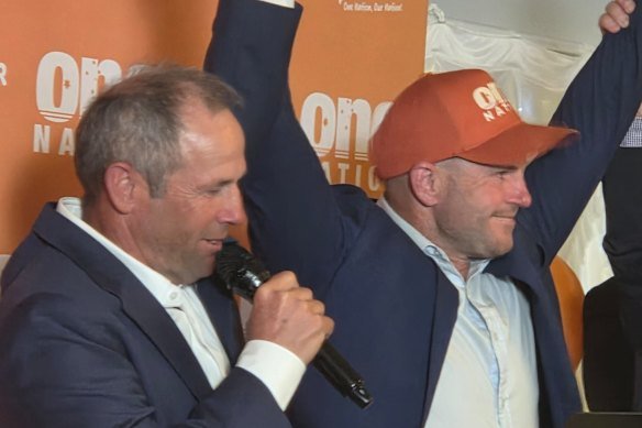 West Australian One Nation Leader Rod Caddies and Secret Harbour candidate Luke Herdegen claim victory.