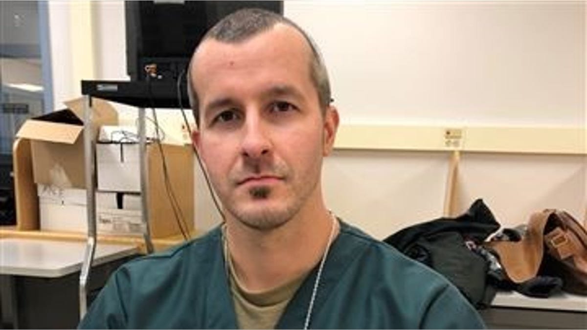 Photo of Chris Watts in prison during the five-hour interview where he detailed murdering his pregnant wife and two daughters.