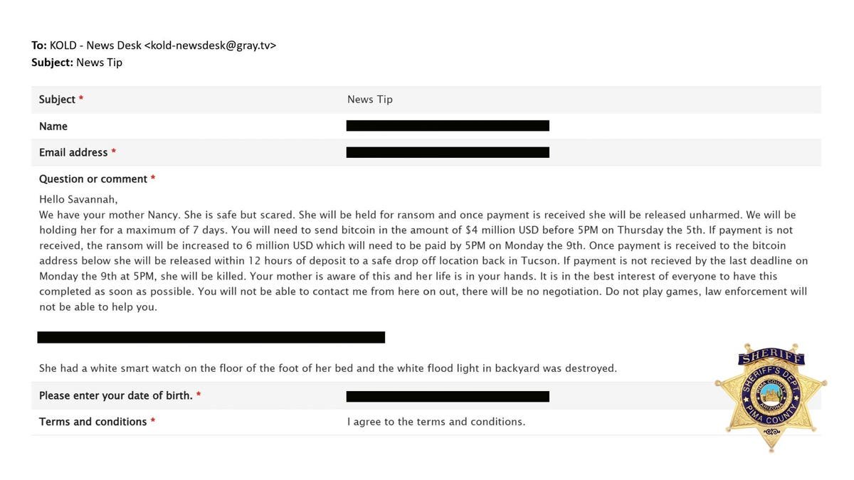 The ransom note