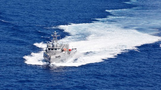 A US naval vessel, USV Ranger, transited the Pacific Ocean during a training exercise in 2023. 