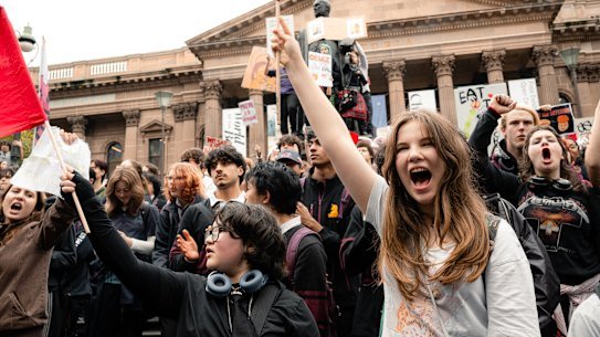 Students in Melbourne.