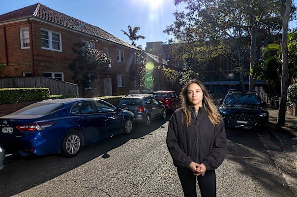 Cleaning business owner Lais Ferraz says selling Monford Place to the school would make life harder.