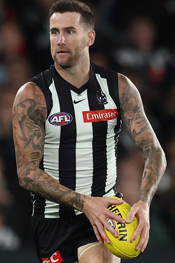 Collingwood player Jeremy Howe.