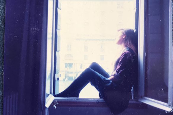Julia Baird in Venice during her own backpacker adventure. 