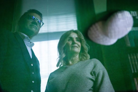 Professor Anand Deva and Katrina Taylor, a participant in the clinical trial.