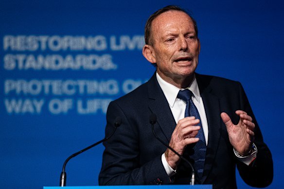 Former prime minister and now Liberal Party president Tony Abbott.