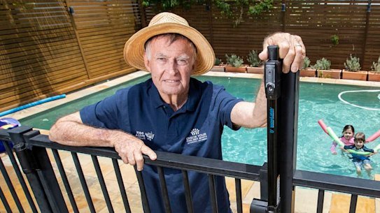 Australian swimming legend Laurie Lawrence.