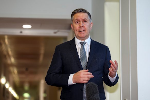 Health Minister Mark Butler last month.