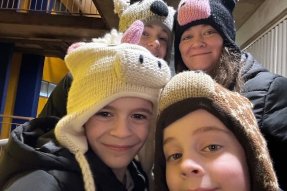 Cherie Holt with her family.