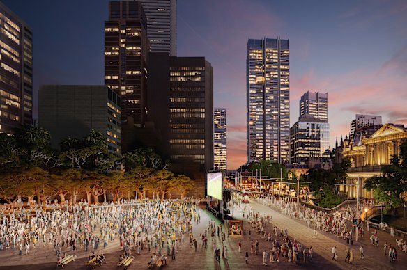 The council hopes the square will provide a live-site for sporting matches.