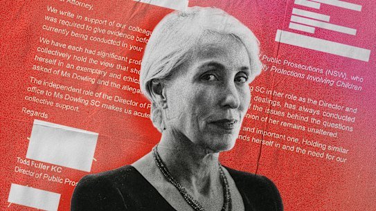 NSW DPP Sally Dowling SC’s state and territory counterparts wrote a letter of support for her to Attorney-General Michael Daley.