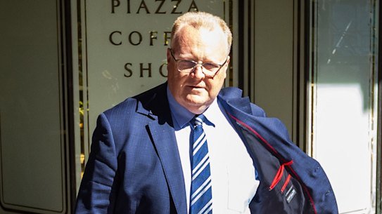 Jason Morrison outside the Downing Centre Local Court.