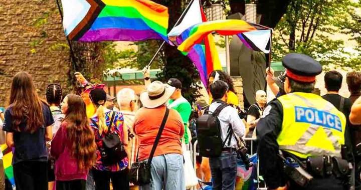 Bomb threat prompted more visible police presence at Edmonton Pride parade Bomb threat prompted more visible police presence at Edmonton Pride parade