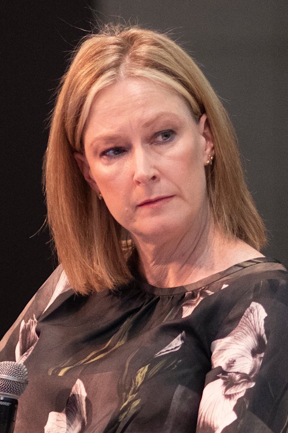 Leigh Sales pictured at the 2022 ACSI conference. 