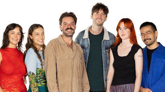 Race Around the World’s new contestants (from left) Lucinda, Mikaela, Jayden, Elliot, Kate and William. 