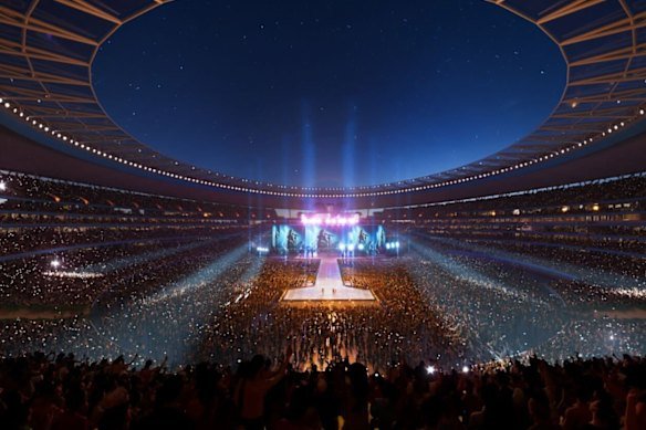 The stadium at Victoria Park will be the centrepiece of the Games. 