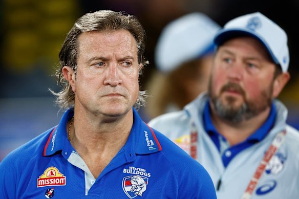 Bulldogs coach Luke Beveridge.