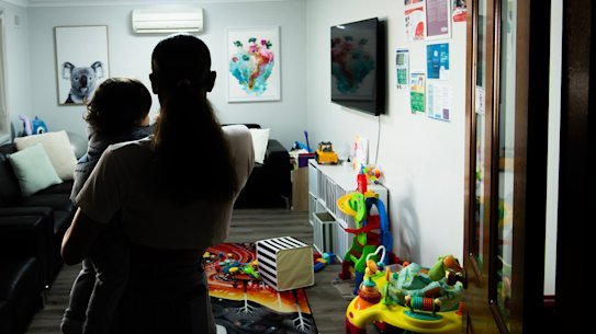 Nearly all the young mothers who arrive at the refuge are escaping domestic violence.