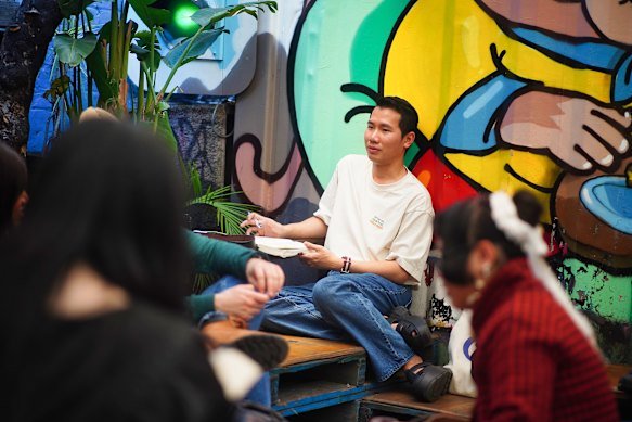 Time out: PhD student Alex Nguyen loves both the reading and social side of Book Doofs.