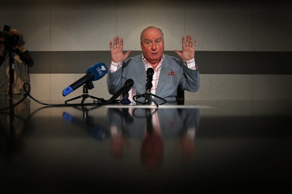 In 2012, he apologised for remarks about Julia Gillard’s father dying of shame.