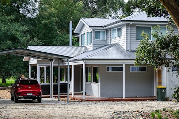 Patterson’s Leongatha home, the scene of the fatal lunch.