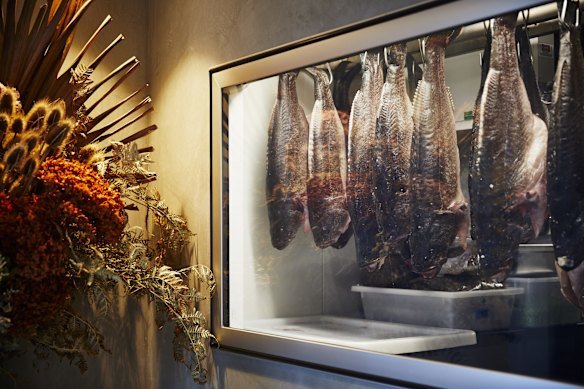 Opening Charcoal Fish, the Niland’s takeaway shop in Sydney’s Rose Bay, had a number of unintended consequences, including causing the ceiling to buckle at their nearby Fish Butchery due to all the Murray cod dry ageing upstairs.