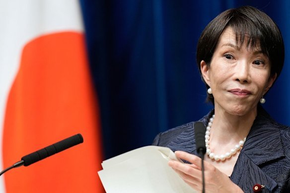 Japanese Prime Minister Sanae Takaichi.
