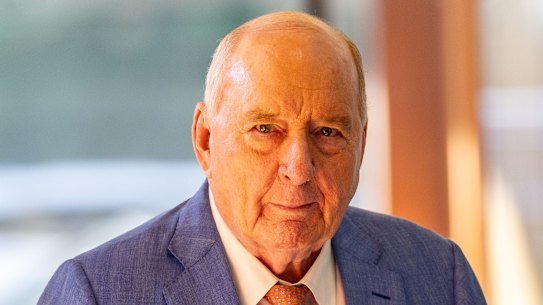 Alan Jones outside the NSW Local Court on Tuesday.
