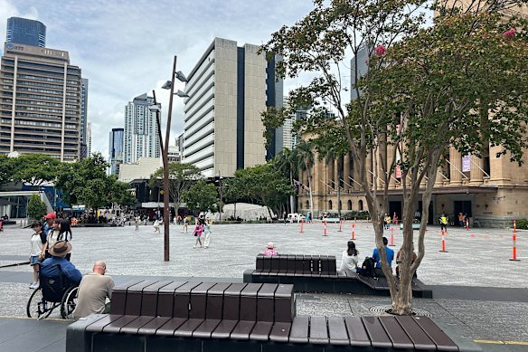 King George Square is in the centre of the CBD, and is used as a community meeting space as well as a hub for cultural events and actvism. 