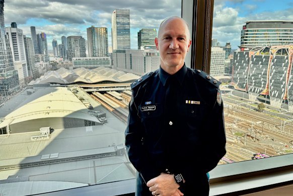 Superintendent Andrew Falconer of Victoria Police’s transit safety division.