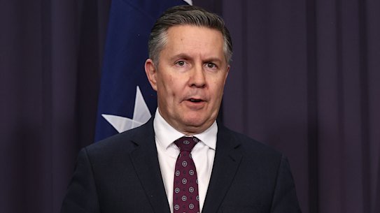 Minister for Health Mark Butler and Minister for the NDIS Jenny McAllister front the media after striking a deal to pass new laws on Tuesday.