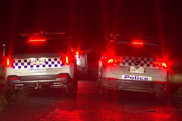 Police are searching for the injured man.