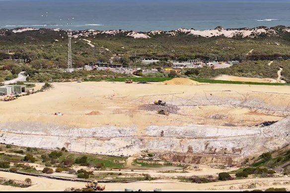 Drone footage of Tamala Park Waste Facility.