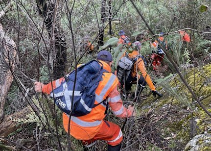 SES volunteers involved in the search for Lily Hooper.