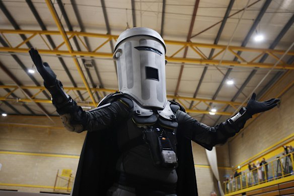 Jon Harvey, dressed as the satirical character Count Binface.