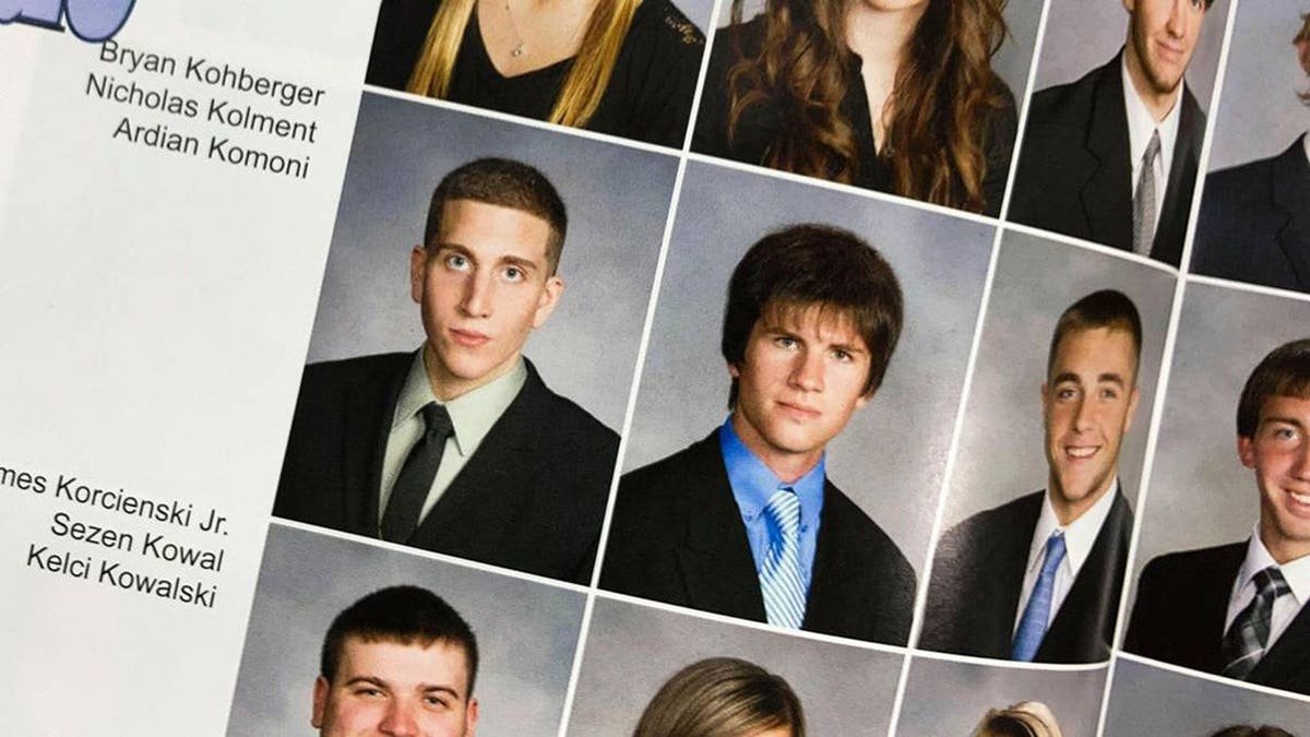 Bryan Kohberger in his senior yearbook photo from Pleasant Valley High School.