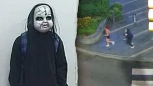 Masked menace films himself chasing residents as terrified victims scream for help: Police Masked menace films himself chasing residents as terrified victims scream for help: Police