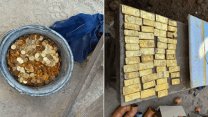 Construction workers uncover million in gold while building sewer under former brewery Construction workers uncover million in gold while building sewer under former brewery