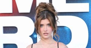 Sami Sheen Rocks Itty-Bitty Polka Dot Bikini With Thong Bottoms on a Beach in Malibu Sami Sheen Rocks Itty-Bitty Polka Dot Bikini With Thong Bottoms on a Beach in Malibu