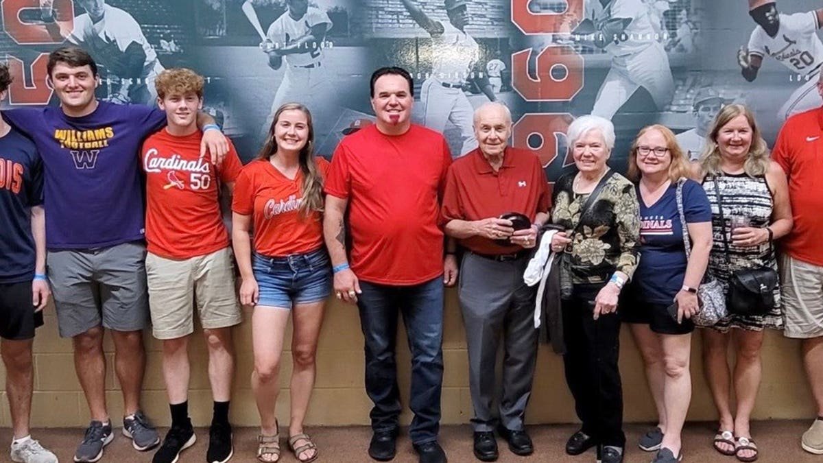 Scott Spiezio with his family