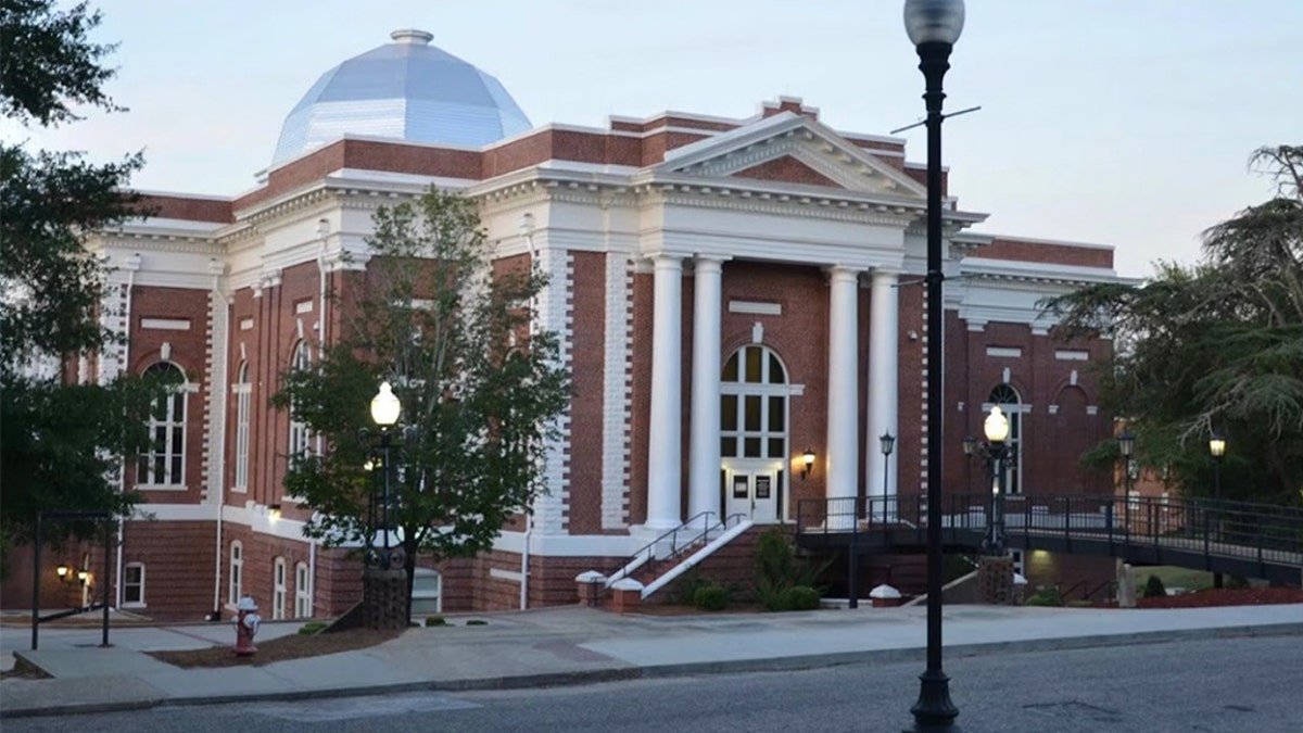the main building at Tuskegee University in Alabama