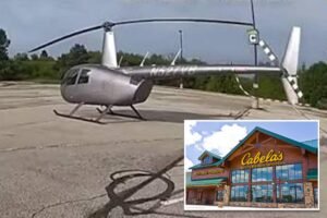 Impatient Wisconsin senior, 69, flies helicopter to go shopping at Cabela’s: ‘The drive was too long’ Impatient Wisconsin senior, 69, flies helicopter to go shopping at Cabela’s: ‘The drive was too long’