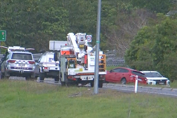 Three cars collided on Smithfield Bypass shortly before 1.30pm on Wednesday. 