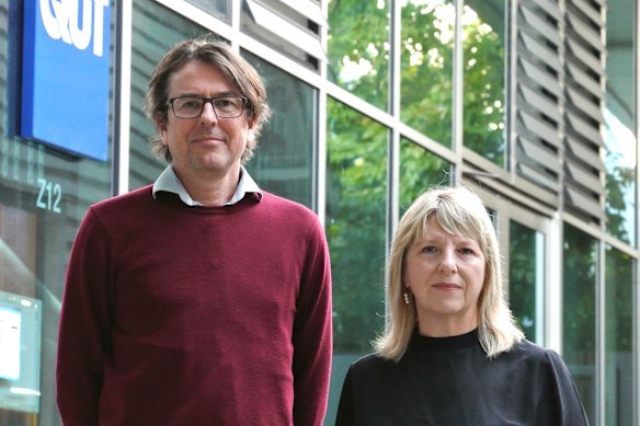 Queensland University of Technology creative industries, education and social justice deputy dean Professor Gavin Sade (left) and academic lead Professor Sandra Gattenhof (right). 
